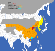 "Map showing China 's starting position in 1773"