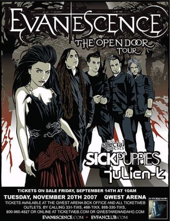 The Open Door Tour Evanescence Wiki Fandom