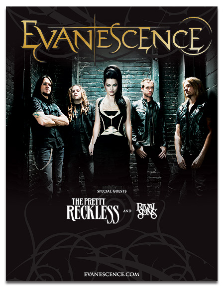 evanescence tour tracklist
