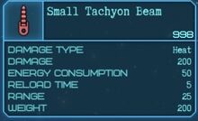 SmallTachyonBeam