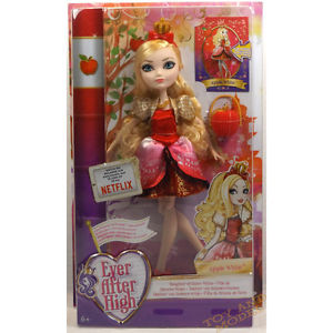 Ever After High Doll~Apple White~1st Chapter~Red /& Gold Bow Shoes