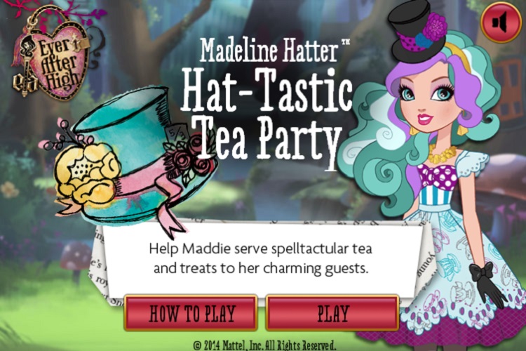 ever after high hat tastic tea party