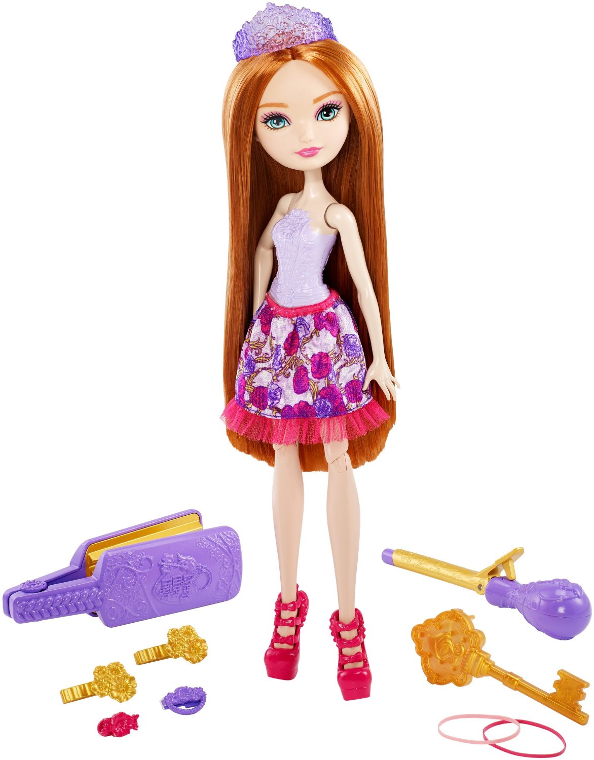 ever after high hairstyling holly doll