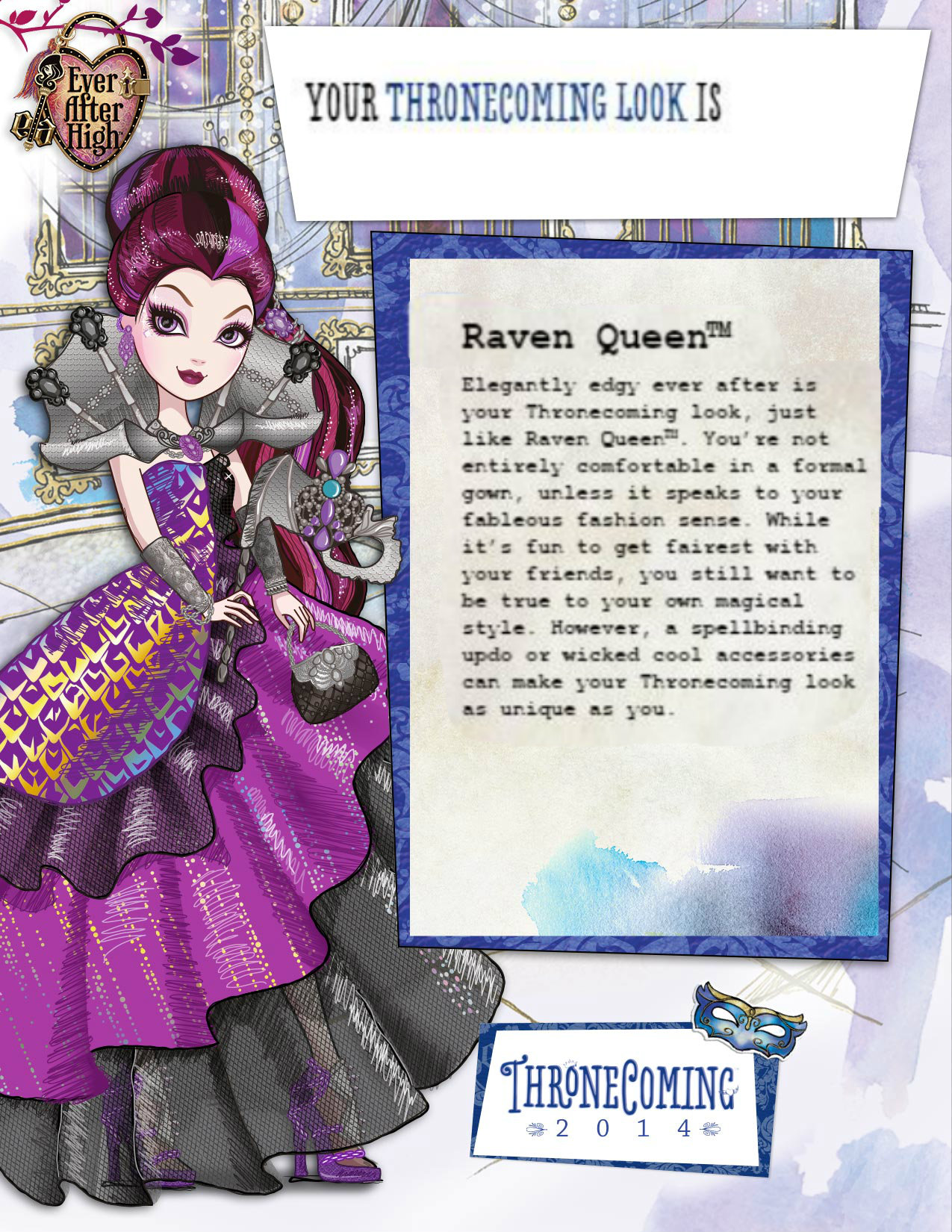 Which Thronecoming Look Is Just Right For You Ever After High Wiki Fandom