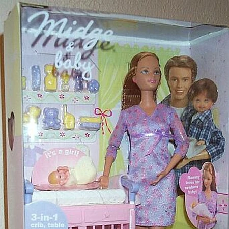 midge and baby barbie