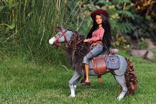 barbie horse back riding