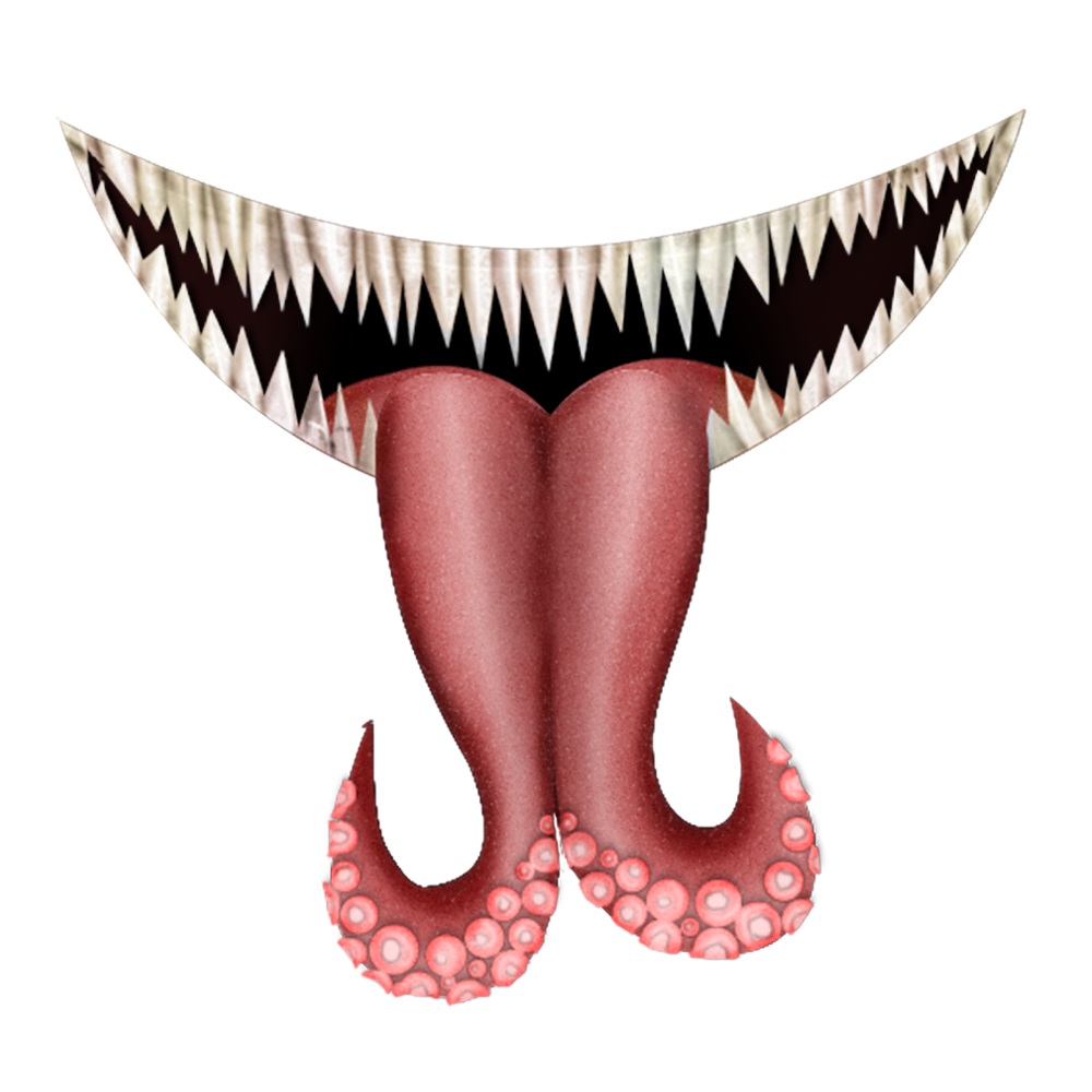 It is a picture of Critical Scary Mouth Drawing It's just a graphic of Critical Scary Mouth Drawing