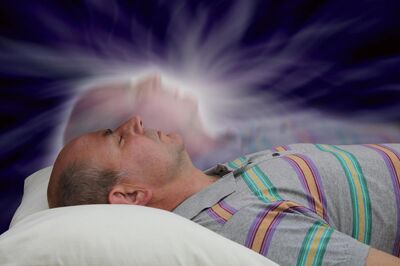 Man-and-astral-projection
