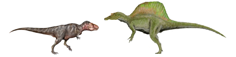 spinosaurus next to t rex