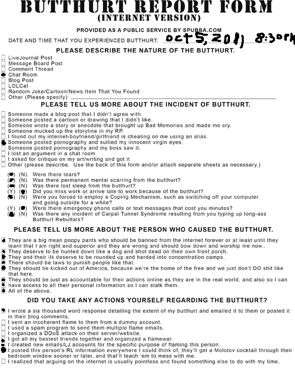 Image - Butthurt report form.png | Extranet Wiki | FANDOM powered by Wikia