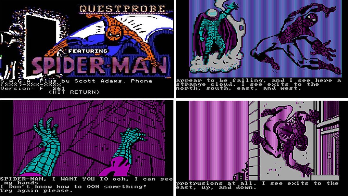 Spider-Man text game