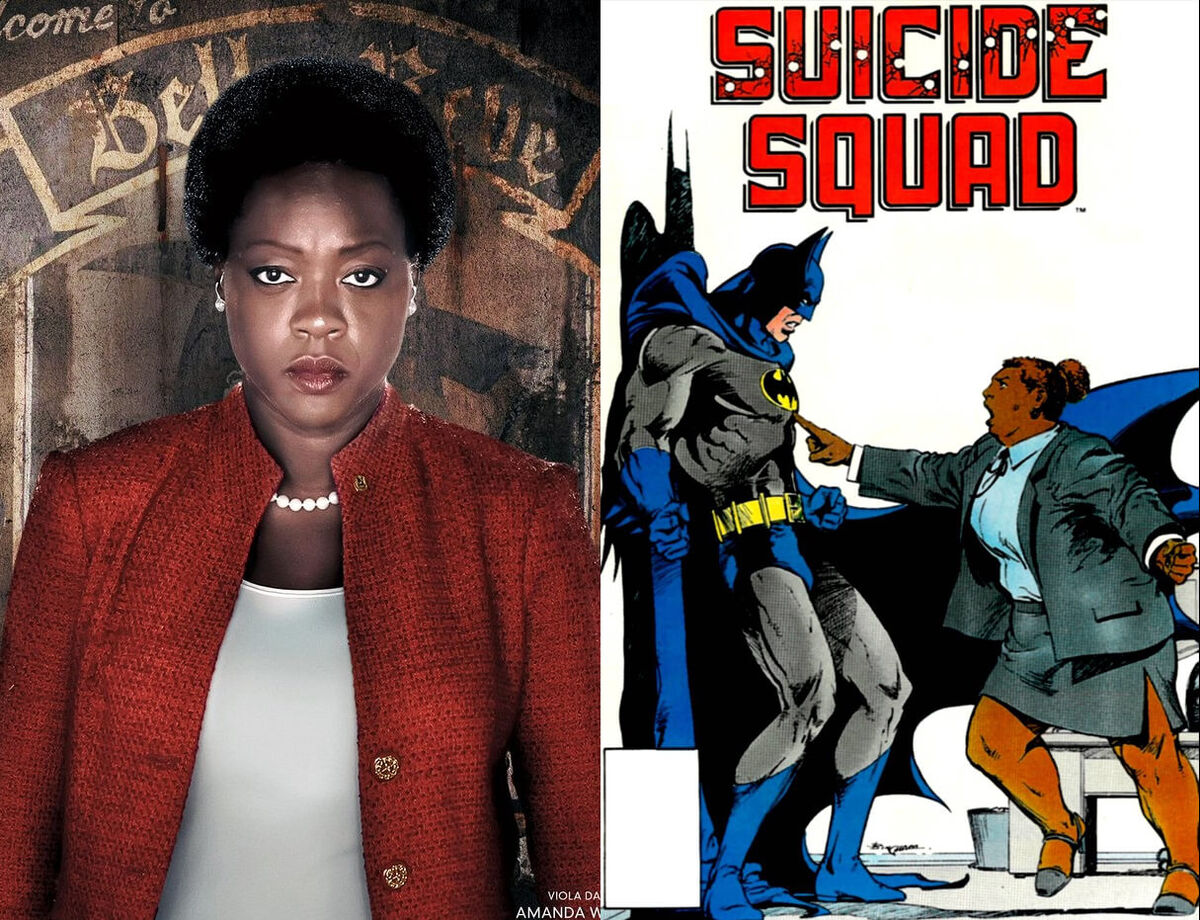 Amanda Waller Suicide Squad Comics Movie Comparison