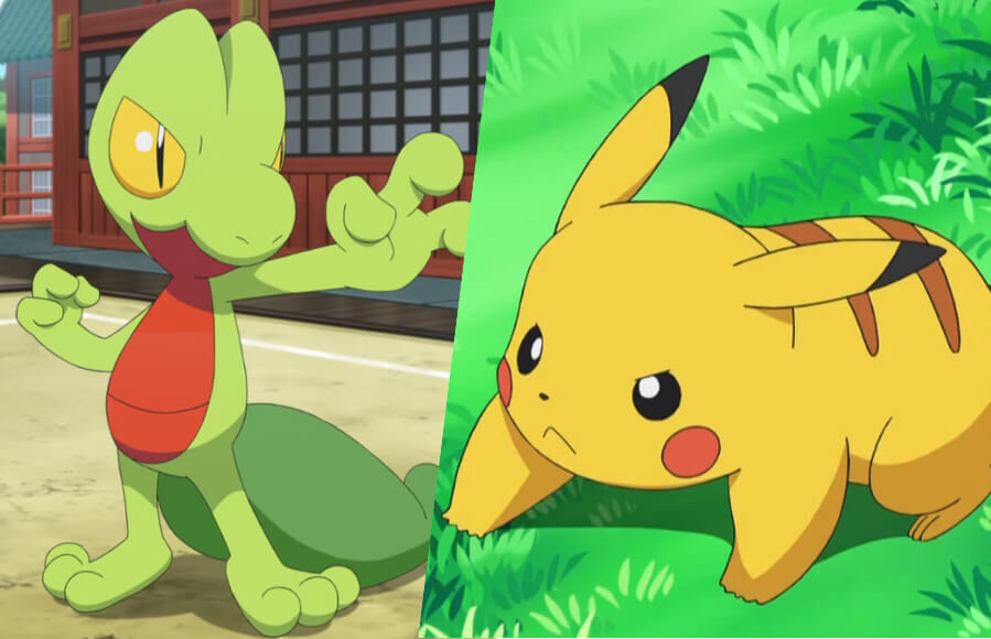 Treecko vs Pikachu