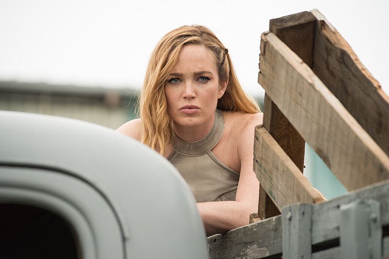 Caity Lotz as Sara Lance/White Canary in the Legends of Tomorrow Season 2 premiere, &quot;Out of Time.&quot;