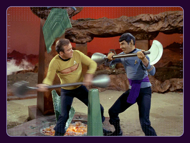 Kirk and Spock battle to the death
