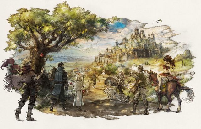 octopath traveller character artwork