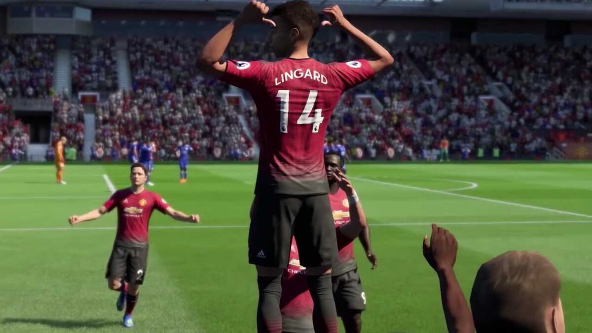 FIFA 19 celebration Lingard