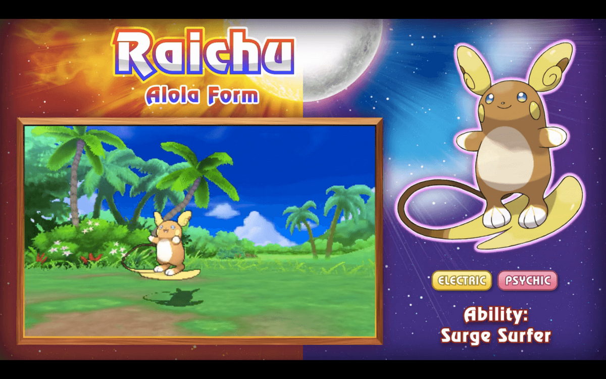 New Pokémon Sun and Moon info leaks out early – new Raichu!