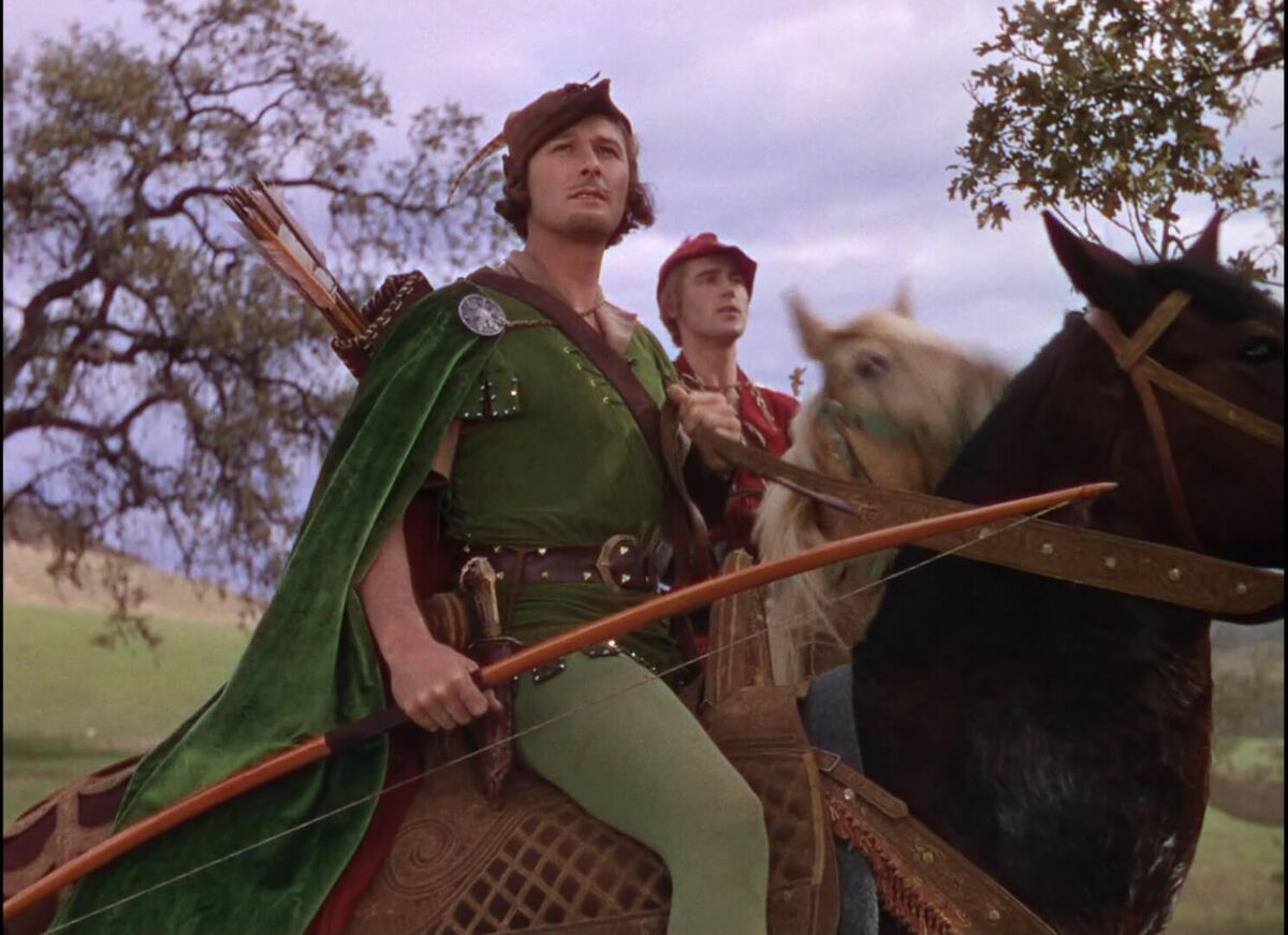 Errol Flynn as Robin Hood