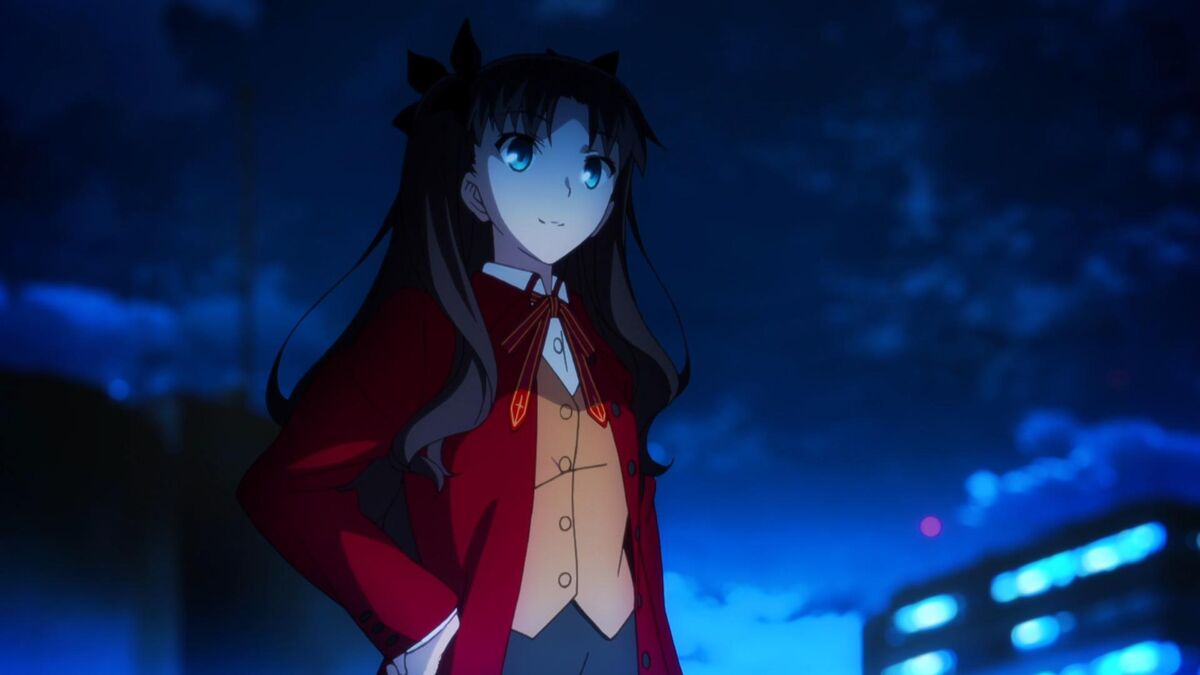 anime words gakuran Rin Tohsaka from the Fate series