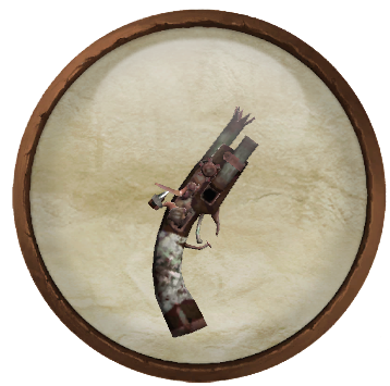 Rusty clockwork pistol