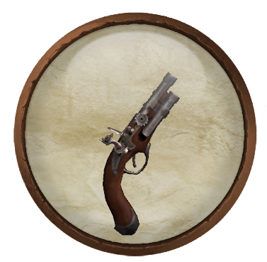 Iron clockwork pistol