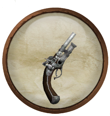 Steel clockwork pistol