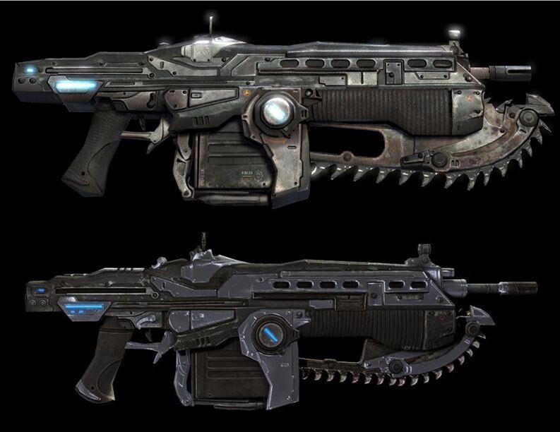 gow-1-2-lancer weapons in gaming from Gears of War