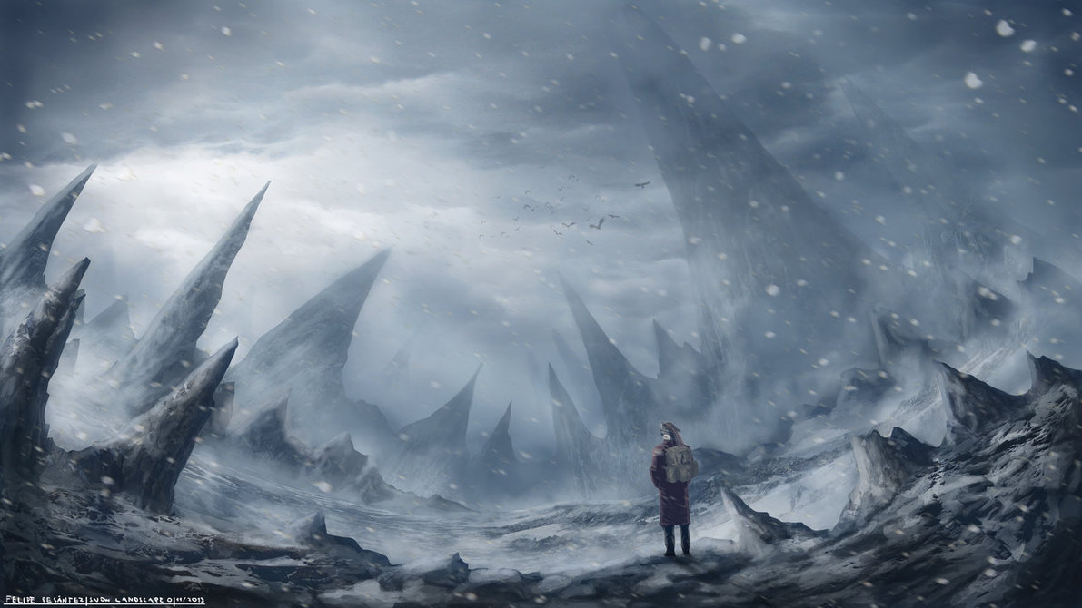 snow fantasy landscape