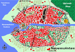 Neverwinter city map