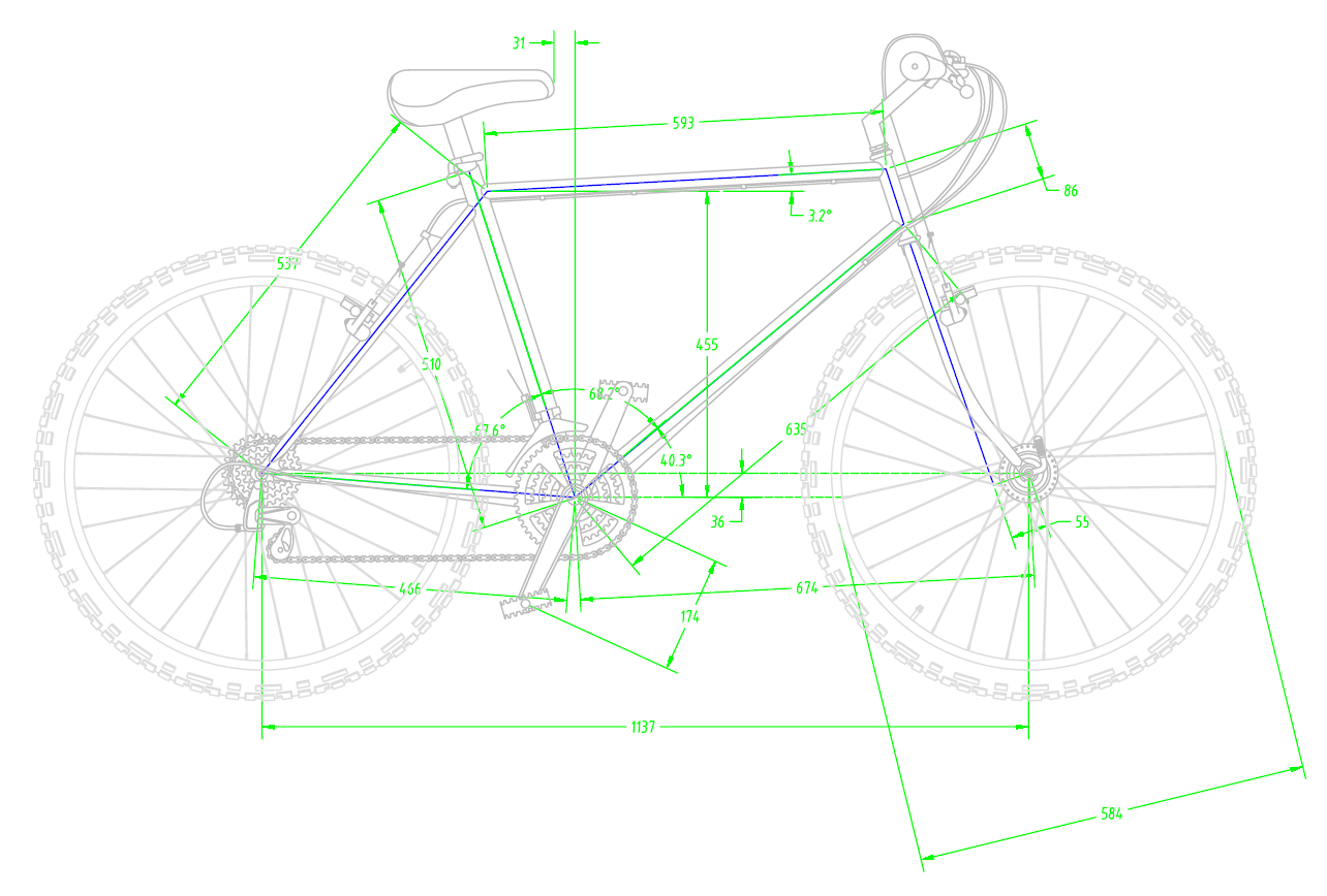 1.1 zeichnung fahrrad