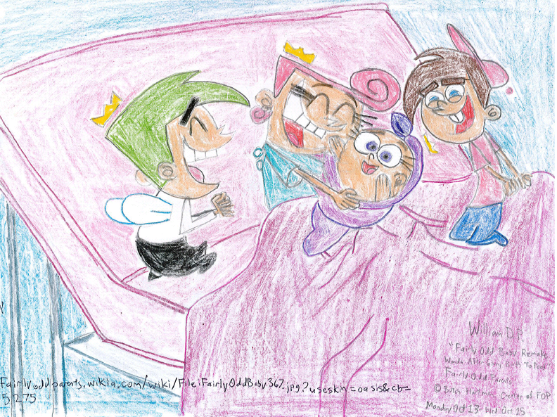 fairly odd parents cosmo and wanda fan art