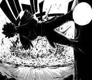 Azuma, l'un des Sept Frères du Purgatoire détruit le vaisseau du Conseil