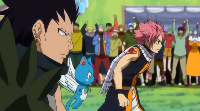 Fichier:Natsu et Gajil veulent défier Luxus.png