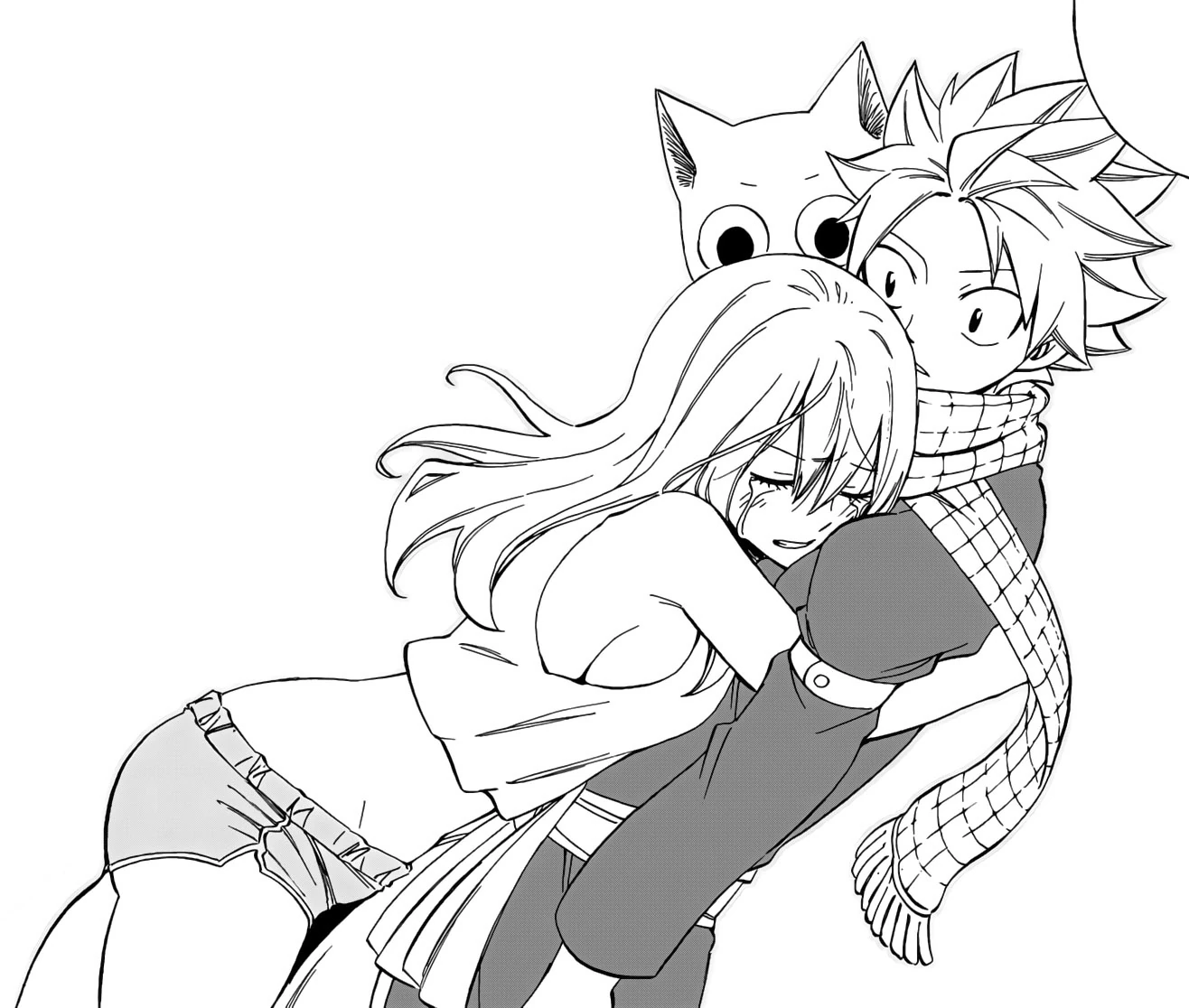 Image Lucy prend Natsu dans ses bras.jpg Fairy Tail Wiki FANDOM powered by Wikia