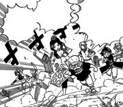 Les mages de Fairy Tail rejoignent la bataille face aux soldats