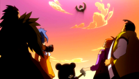 Samuel runs into Gajeel and CO looking for clock piece