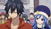 Juvia showing worry for Gray