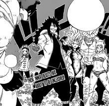 Gajeel llama a su equipo como los seis monstruos