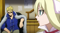 Laxus disagrees with Mavis