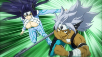 Piscis atacando