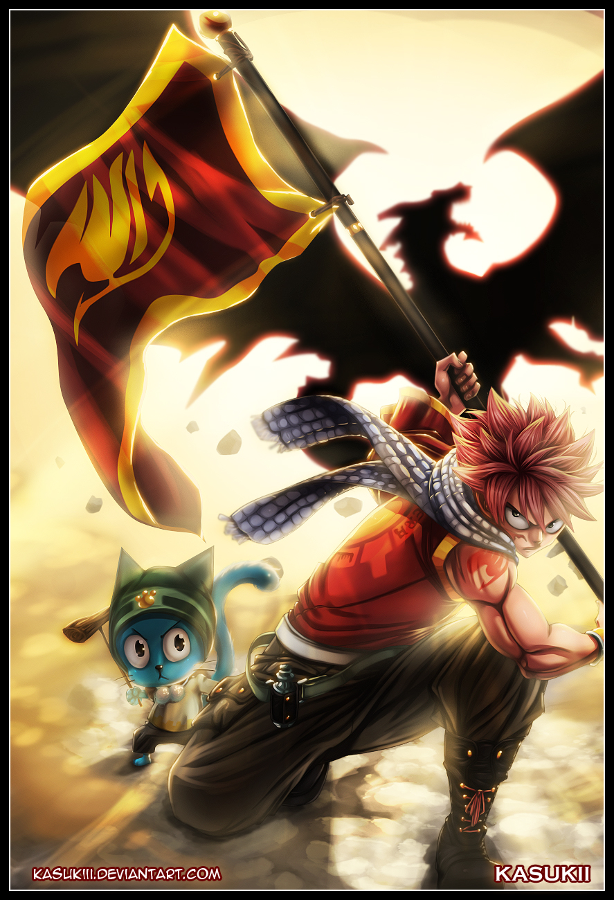 Image - Natsu Banner Fanart.jpg | Fairy Tail Wiki | FANDOM ...