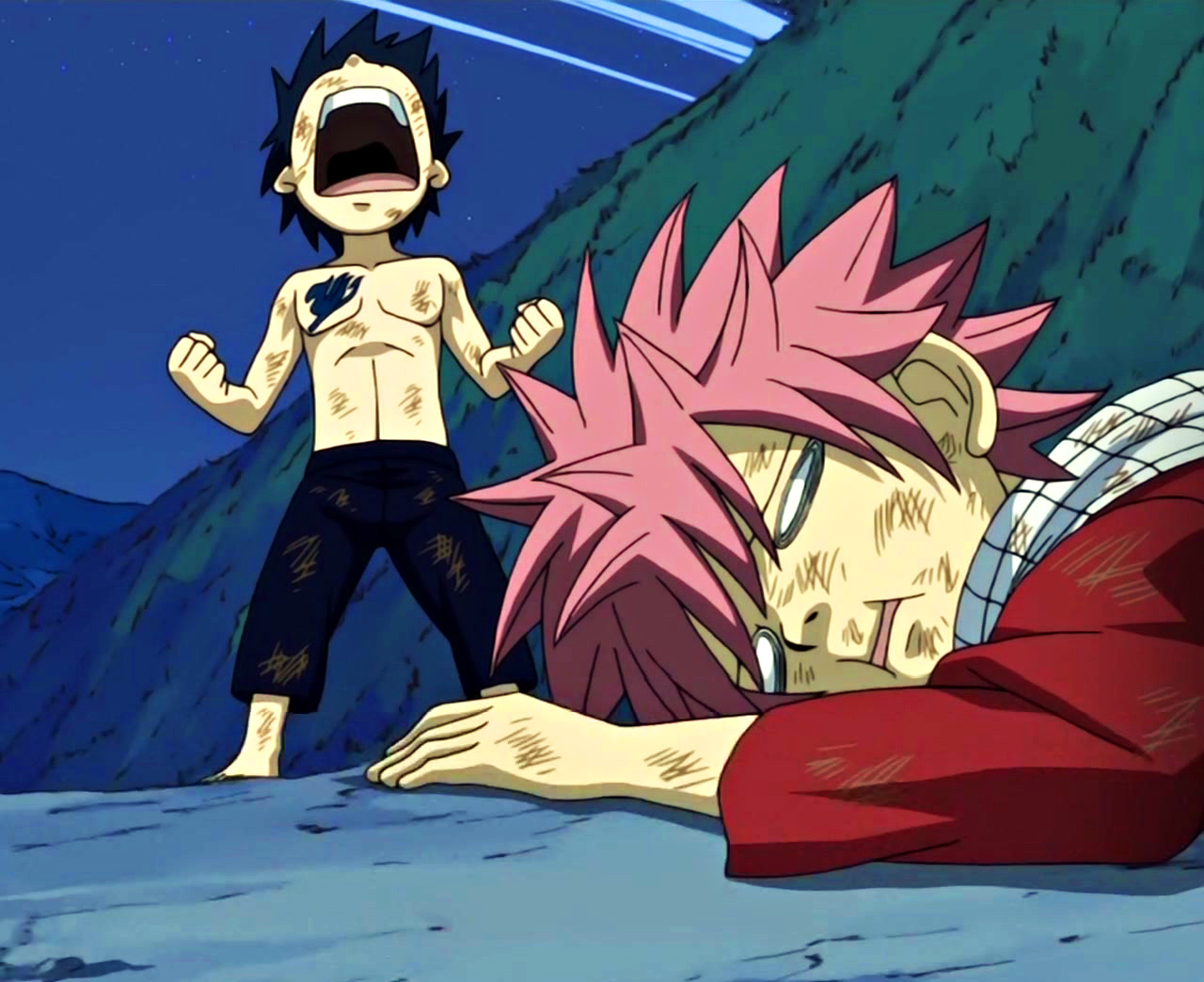 fairy tail gray vs natsu