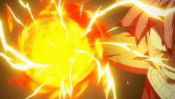 Natsu pide prestado el poder de Laxus