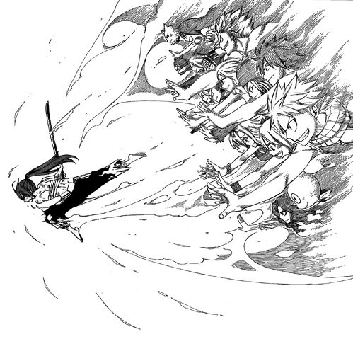 File:Everyone lending magic to Erza.jpg