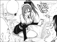 Erza as a waitress