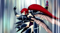 Erza attacking Jose
