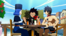 Gajeel interrumpe los sueños de Juvia