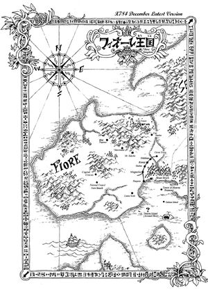 Map Of Fairy Tail Map Of Fairy Tail