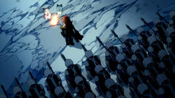 Erza Knightwalker and army bow Happy and Charle